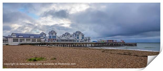 South Parade Pier Print by Julie Hartwig
