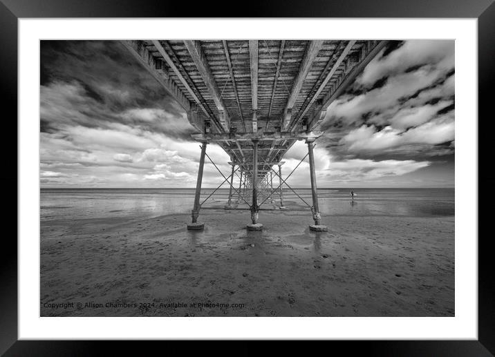 Saltburn Pier  Framed Mounted Print by Alison Chambers