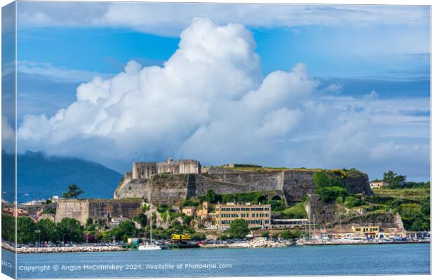 New Fortress of Corfu, Greece Canvas Print by Angus McComiskey