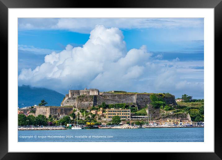 New Fortress of Corfu, Greece Framed Mounted Print by Angus McComiskey