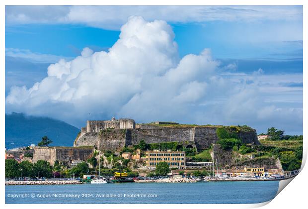New Fortress of Corfu, Greece Print by Angus McComiskey
