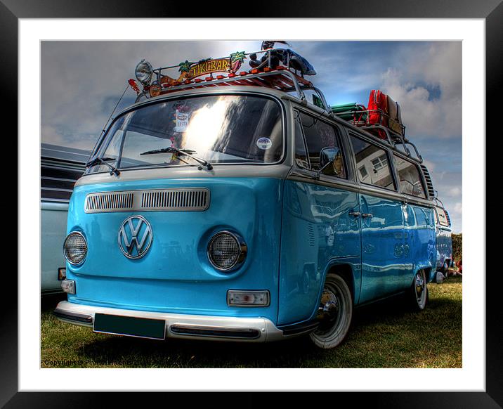 VW Camper Van Framed Mounted Print by Phil Clements