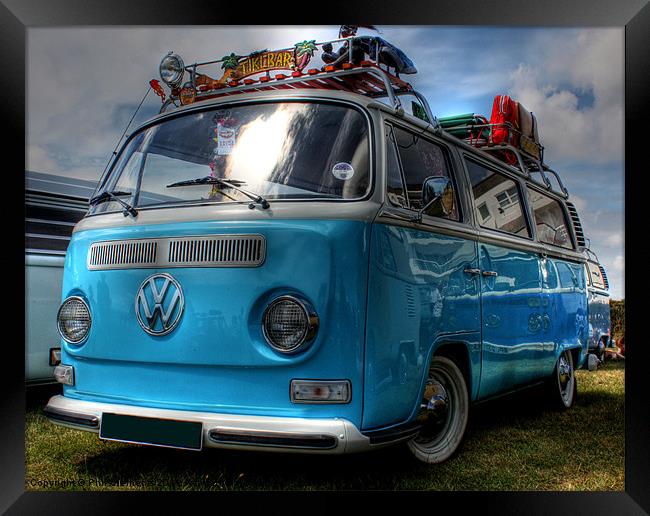 VW Camper Van Framed Print by Phil Clements