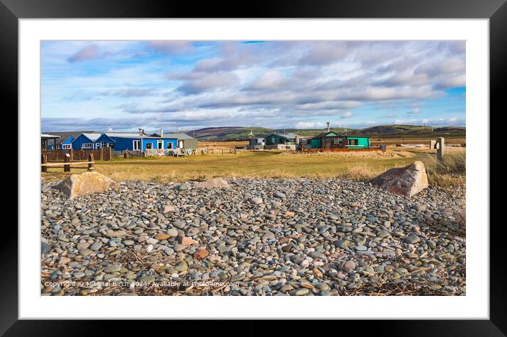 Lowsy Point Cabins {The Black Huts} Framed Mounted Print by Michael Birch