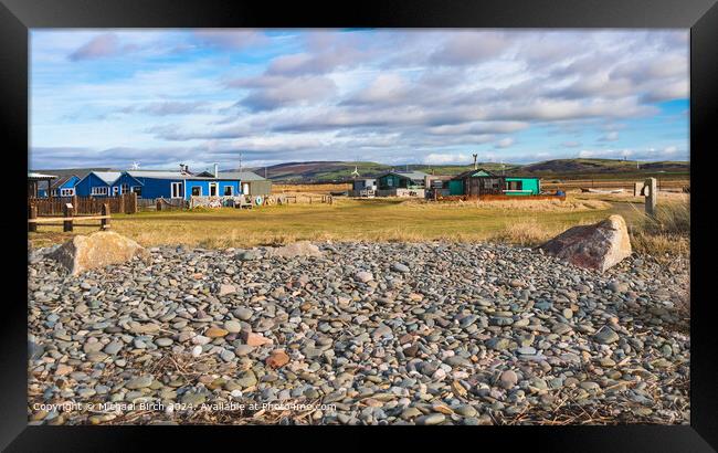 Lowsy Point Cabins {The Black Huts} Framed Print by Michael Birch