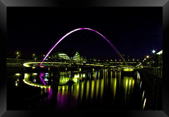 newcastle quayside Framed Print by Northeast Images