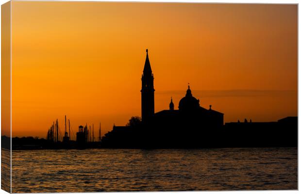 San Giorgio Maggiore Island At Sunrise Canvas Print by Artur Bogacki
