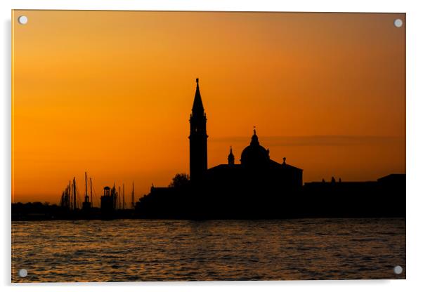 San Giorgio Maggiore Island At Sunrise Acrylic by Artur Bogacki
