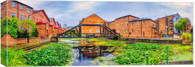 Leeds Victoria Quays Panoramic Canvas Print by Tim Hill