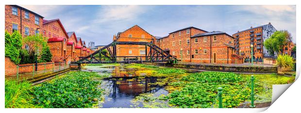 Leeds Victoria Quays Panoramic Print by Tim Hill