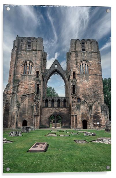 Elgin Cathedral Gothic Architecture Acrylic by Tom McPherson