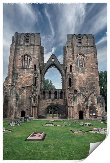 Elgin Cathedral Gothic Architecture Print by Tom McPherson