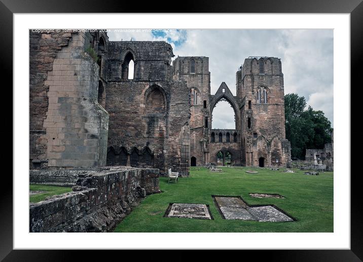 Elgin Cathedral Lantern Architecture Framed Mounted Print by Tom McPherson