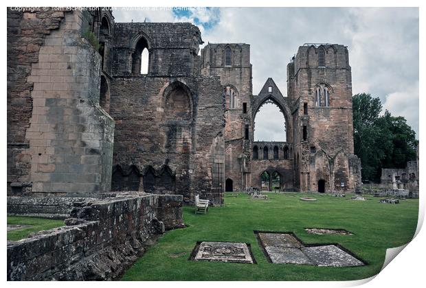 Elgin Cathedral Lantern Architecture Print by Tom McPherson