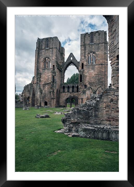 Elgin Cathedral Ruin Lantern Framed Mounted Print by Tom McPherson