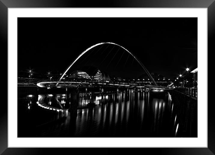 newcastle quayside Framed Mounted Print by Northeast Images