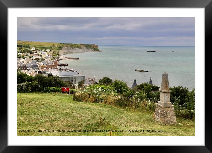 Arrowmanche DDay Beach Landscape Framed Mounted Print by Tony Williams. Photography email tony-williams53@sky.com