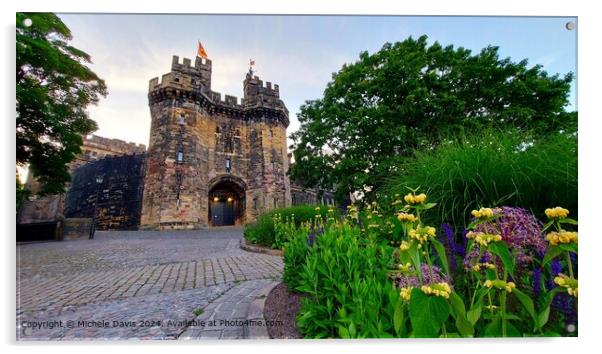 Lancaster Castle Summer Acrylic by Michele Davis
