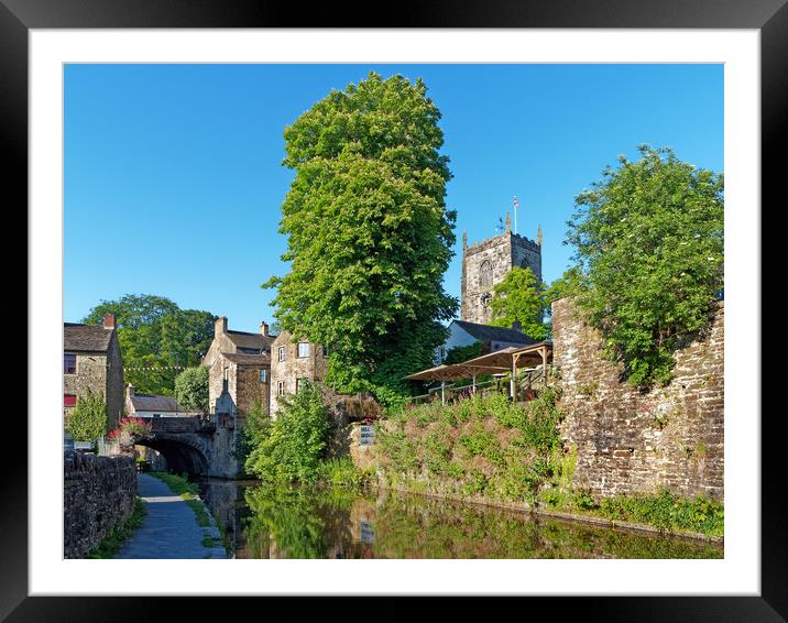 Skipton Church and Canal Framed Mounted Print by Darren Galpin