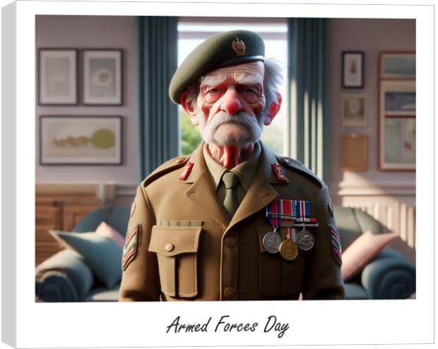 Armed Forces Day The Army Canvas Print by Steve Smith