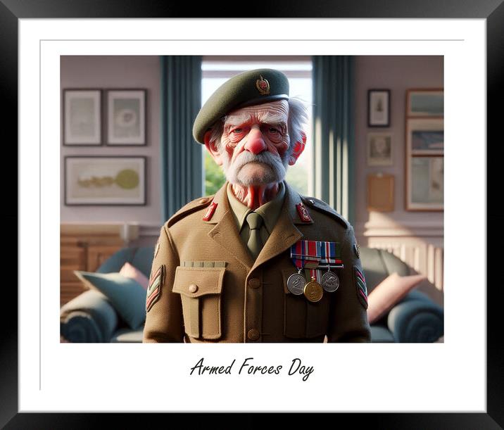 Armed Forces Day The Army Framed Mounted Print by Steve Smith
