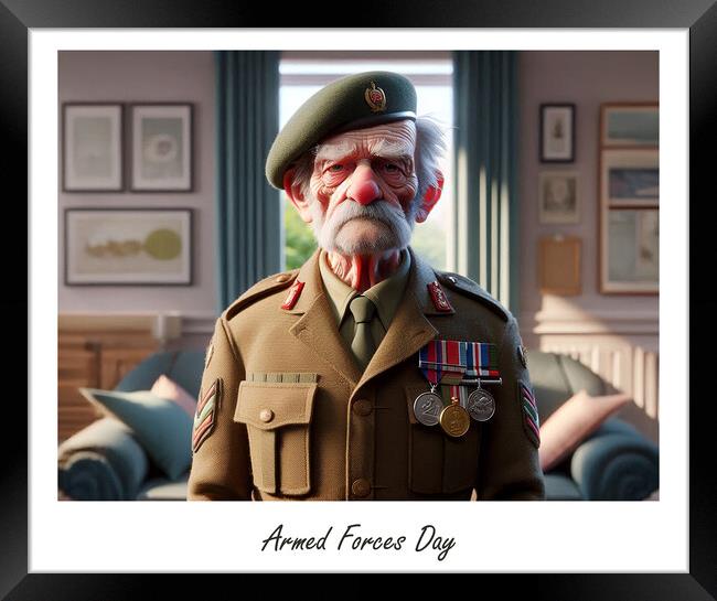 Armed Forces Day The Army Framed Print by Steve Smith