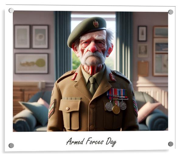 Armed Forces Day The Army Acrylic by Steve Smith
