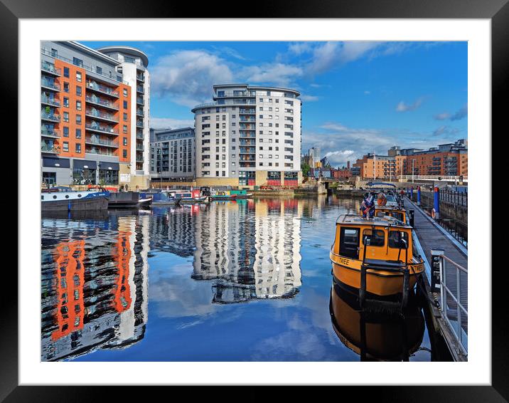 Leeds Dock  Framed Mounted Print by Darren Galpin