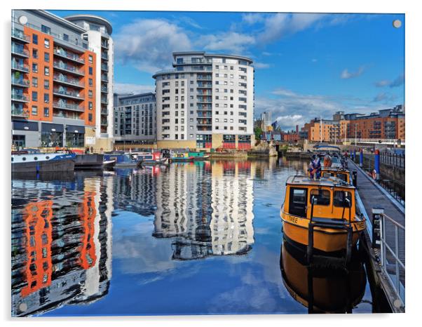 Leeds Dock  Acrylic by Darren Galpin