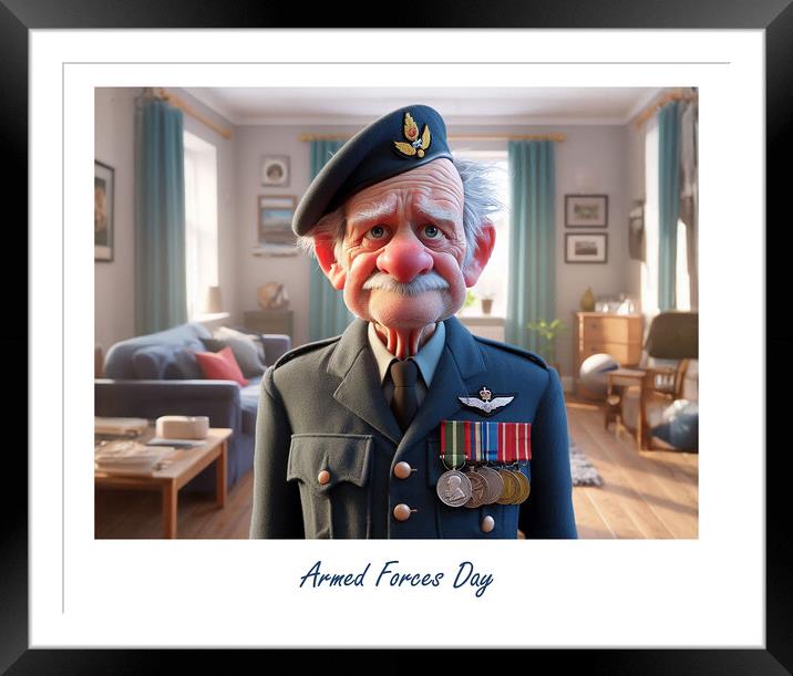 Armed Forces Day Royal Air Force Framed Mounted Print by Steve Smith