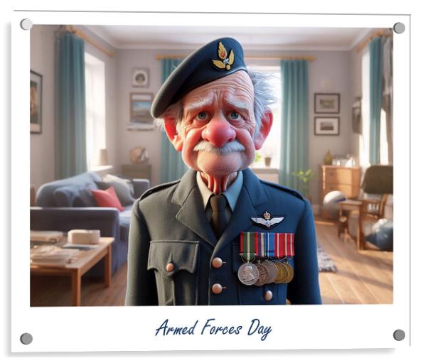 Armed Forces Day Royal Air Force Acrylic by Steve Smith