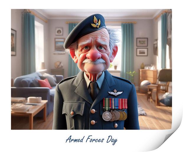 Armed Forces Day Royal Air Force Print by Steve Smith