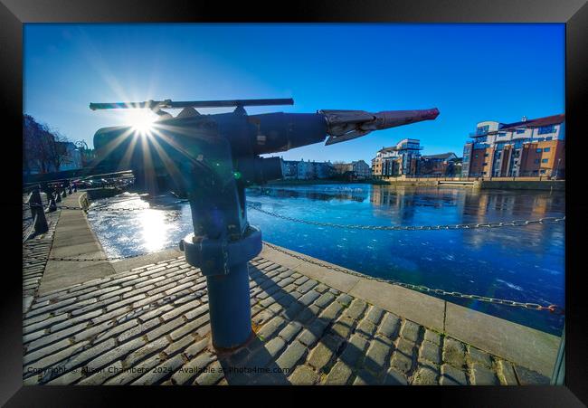 The Shore Leith  Framed Print by Alison Chambers