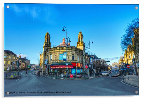 Victoria Theatre Halifax  Acrylic by Alison Chambers