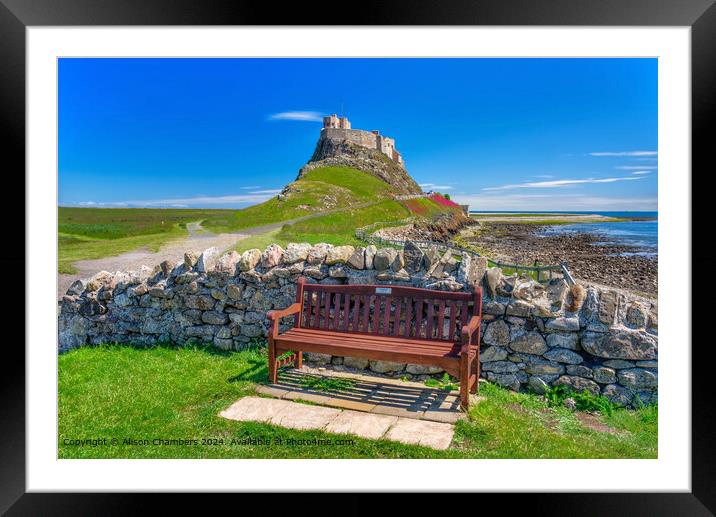 Lindisfarne Castle  Framed Mounted Print by Alison Chambers