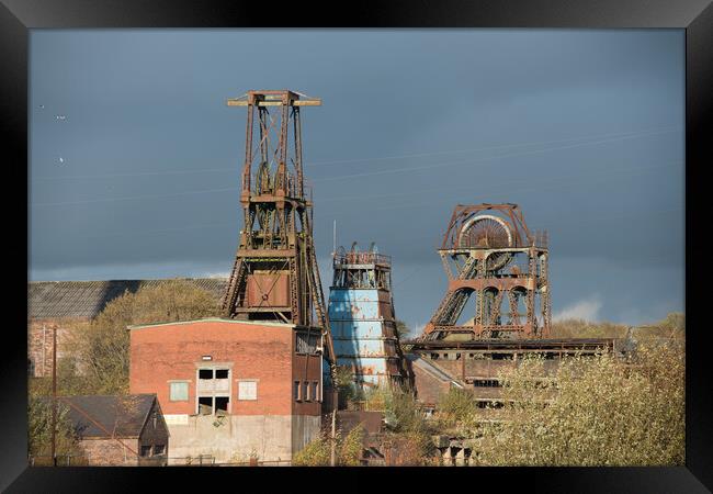 Chatterley Whitfield Coal Mine Architecture Framed Print by Alan Tunnicliffe