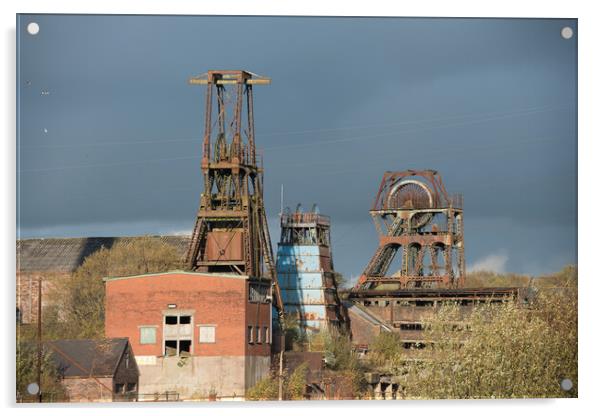 Chatterley Whitfield Coal Mine Architecture Acrylic by Alan Tunnicliffe