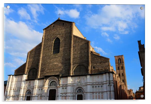 San Petronio Basilica, Bologna Facade Acrylic by Dietmar Rauscher