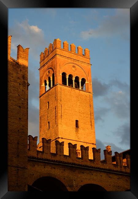 Torre dell' Arengo, Bologna Architecture Framed Print by Dietmar Rauscher