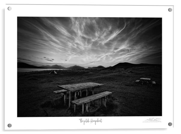 Noctilucent Sky Harris Landscape Acrylic by JC studios LRPS ARPS
