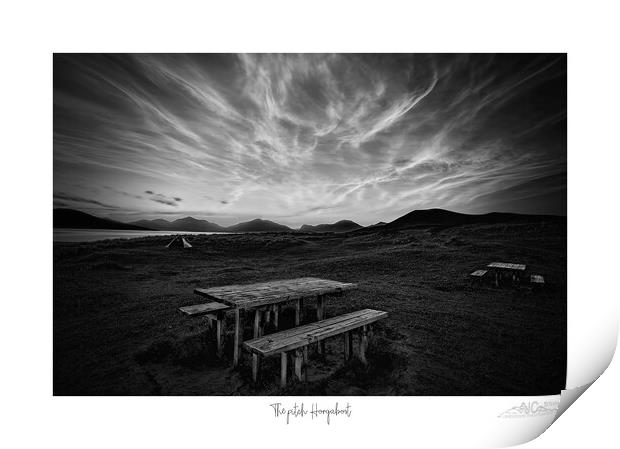 Noctilucent Sky Harris Landscape Print by JC studios LRPS ARPS