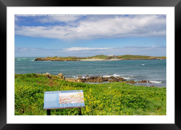 Guernsey Coastline Landscape Channel Islands Framed Mounted Print by Pearl Bucknall