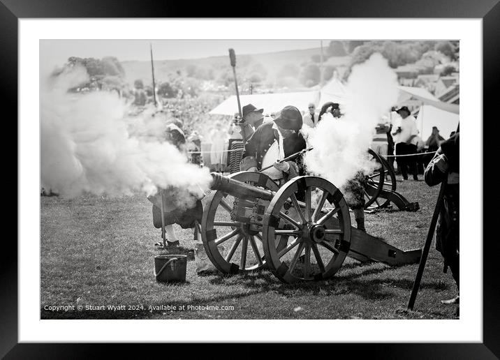 Cannon Fire Framed Mounted Print by Stuart Wyatt