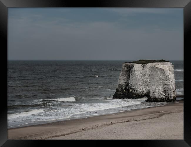 Botany Bay Cliff Broadstairs kent Framed Print by Kate Lake