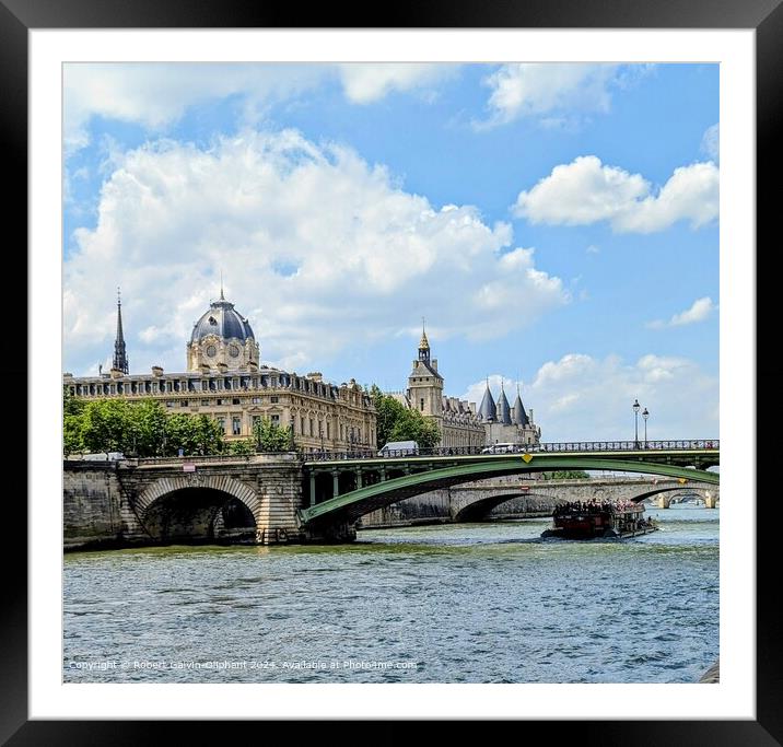Conciergerie Paris, Alexander III Bridge, Classic  Framed Mounted Print by Robert Galvin-Oliphant
