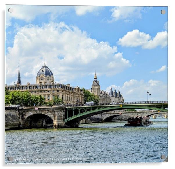 Conciergerie Paris, Alexander III Bridge, Classic  Acrylic by Robert Galvin-Oliphant