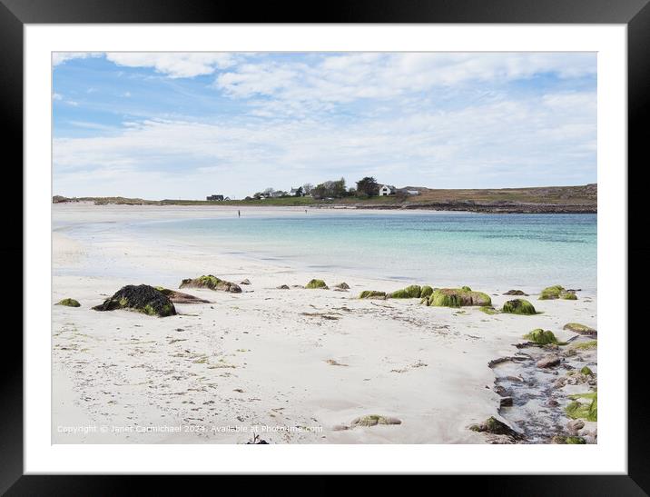 Mellon Udrigle Beach - Paradise in Scotland Framed Mounted Print by Janet Carmichael