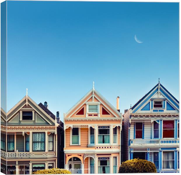 Painted Ladies Canvas Print by Dave Bowman