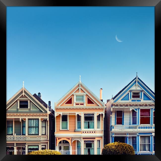 Painted Ladies Framed Print by Dave Bowman