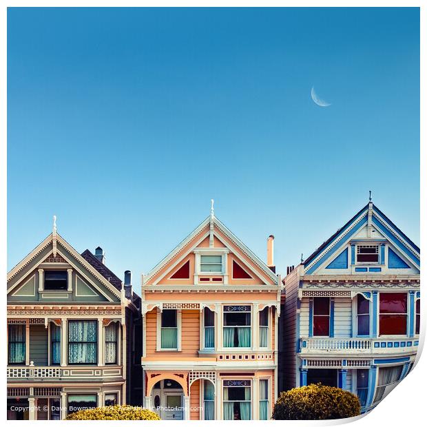 Painted Ladies Print by Dave Bowman